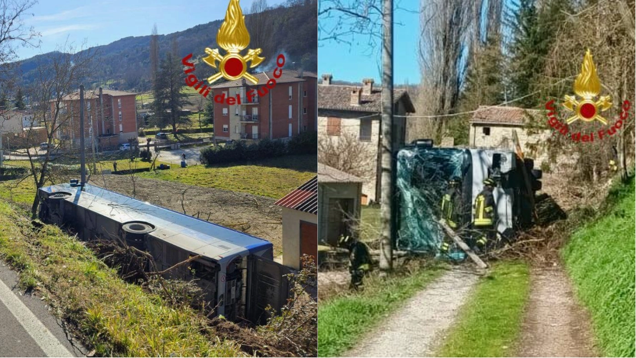 L'autobus ribaltato L'autobus ribaltato