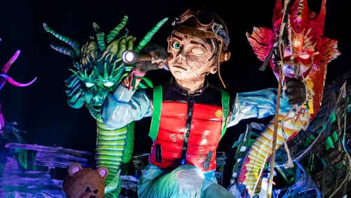 Viareggio in festa, serata spettacolo alla Cittadella con sei carri allegorici
