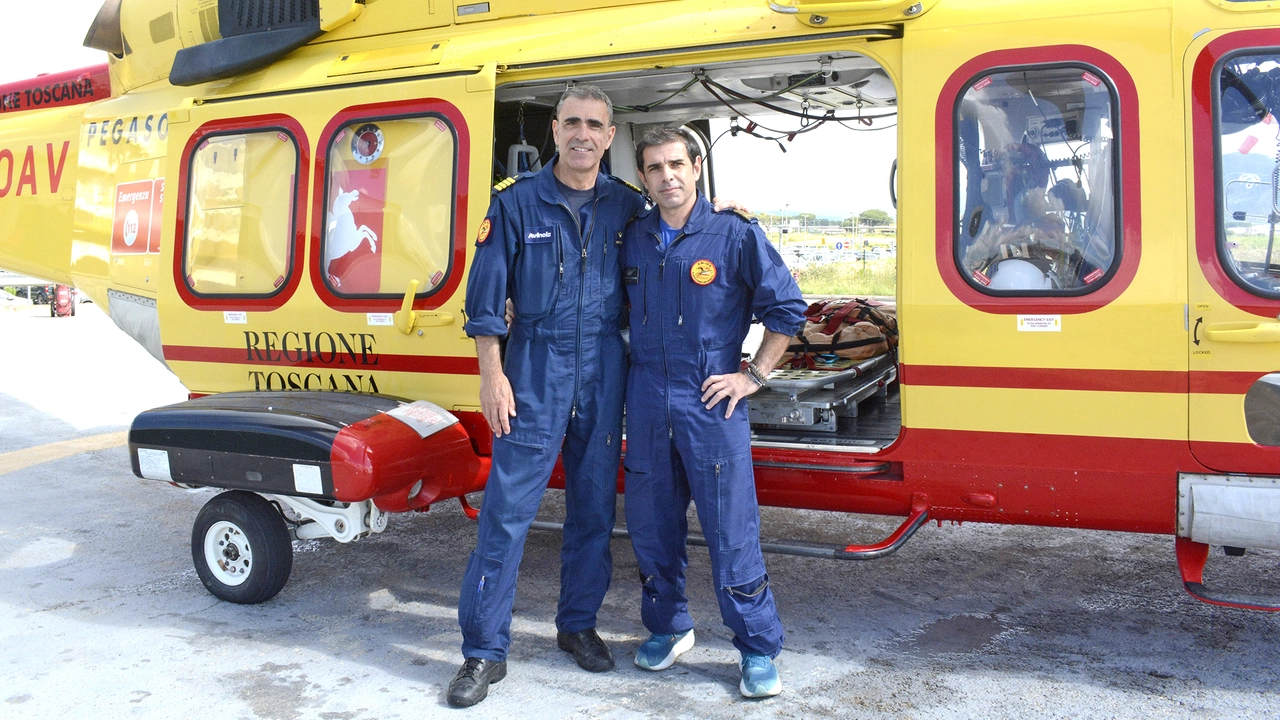 Roberto Noceto (alla guida di Pegaso 2 nell’intervento) e Alessandro Valduga