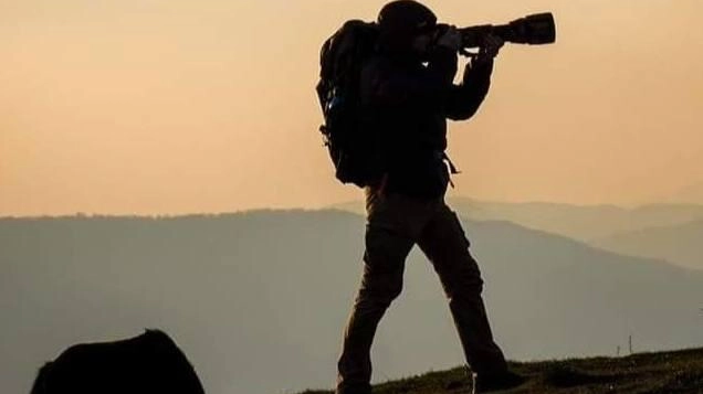 Daniele Rossi, fotografo, appassionato della Calvana e dei suoi cavalli