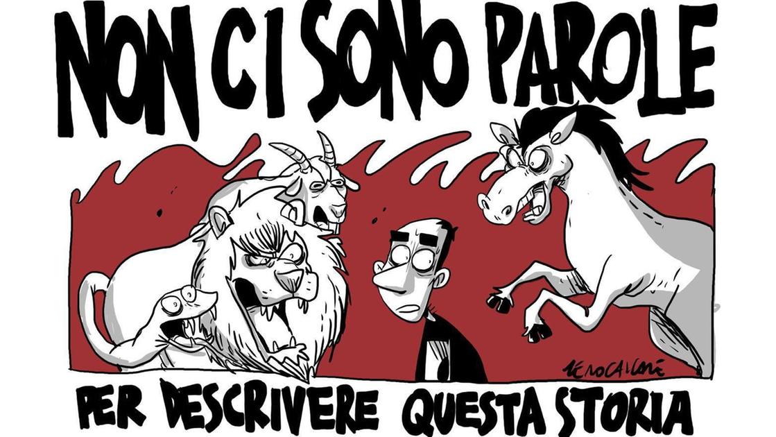 Metti una sera con Zerocalcare: "Sono nato qui ma per caso". L’omaggio a Chimera e Cavallino