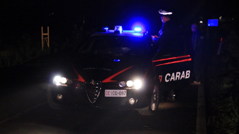 Carabinieri durante un'operazione