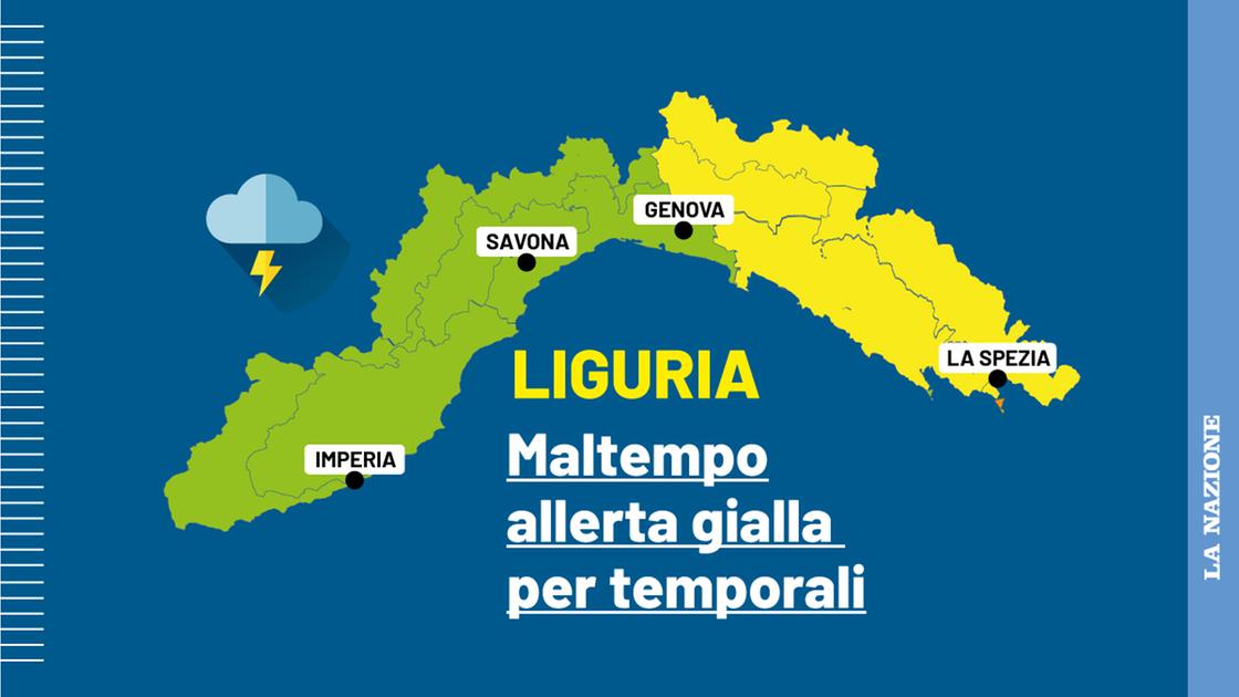 sabato di maltempo in liguria allerta meteo gialla