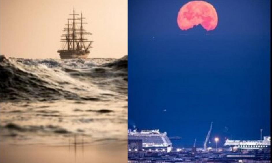 19 agosto giornata mondiale della fotografia gli scatti spettacolari il monviso da livorno e la vespucci dal forte