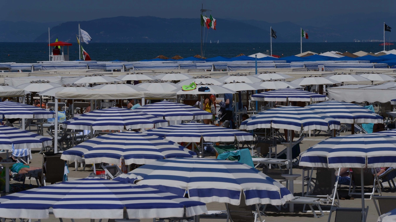Uno stabilimento balneare della Versilia Uno stabilimento balneare della Versilia