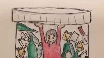 Il disegno sul alcol e droghe è della studentessa Elena Calzedda