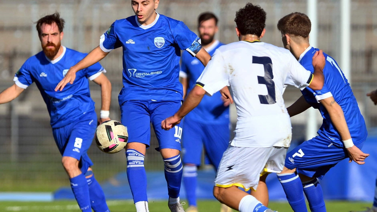 Il Foligno calcio detta legge in campionato (Foto Preziotti)