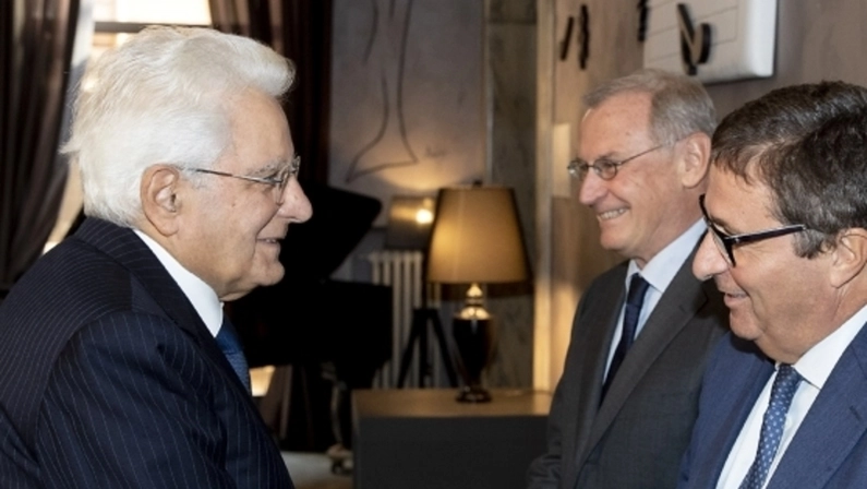 Il Presidente della Repubblica, Sergio Mattarella, con David Ermini Il Presidente della Repubblica, Sergio Mattarella, con David Ermini