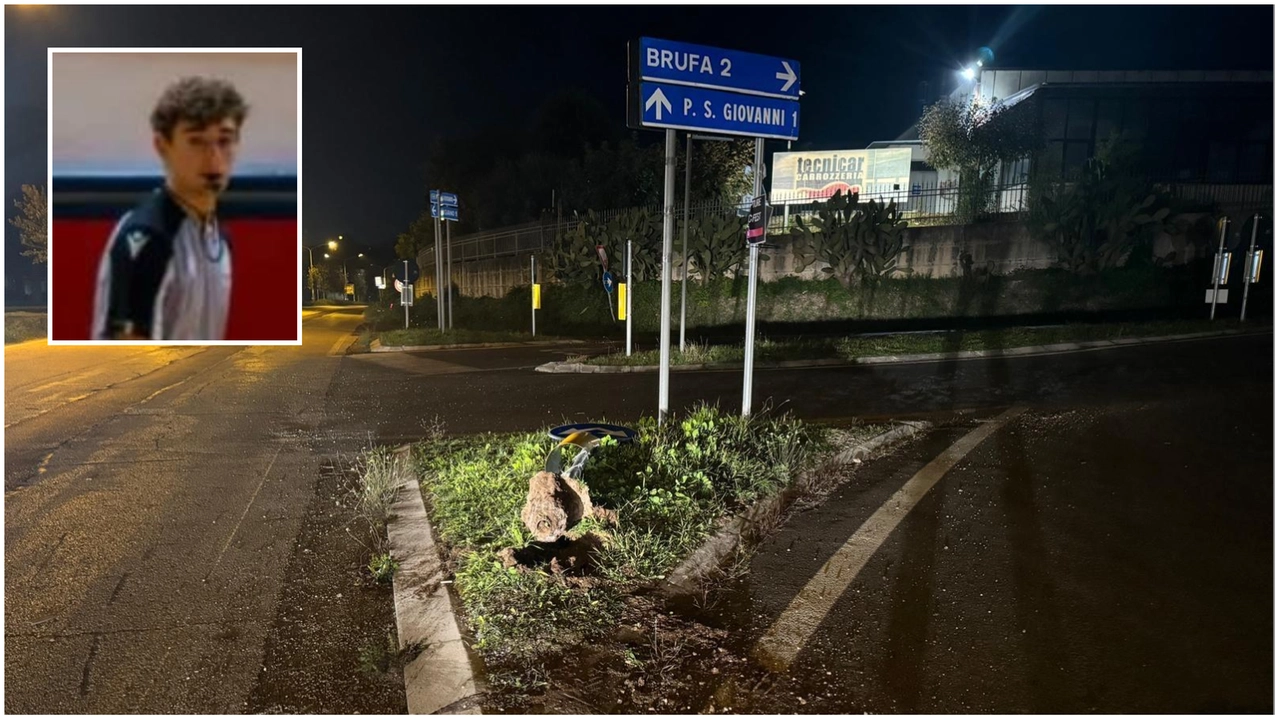 Il luogo dell'incidente e nel riquadro Giovanni Spedaletti Trabalza Il luogo dell'incidente e nel riquadro Giovanni Spedaletti Trabalza