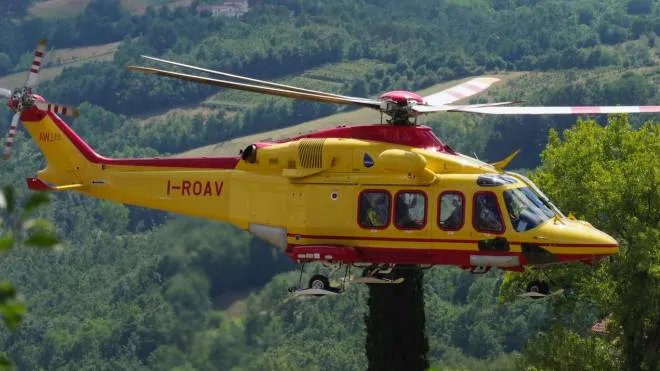 Elissoccorso elicottero 118 Pegaso in Lunigiana - Toscana