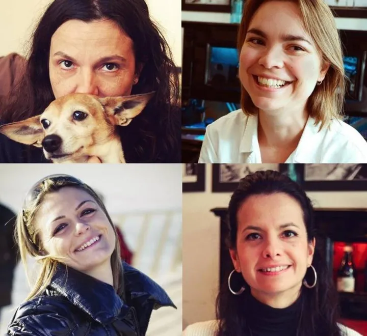 Dall’alto, in senso orario: Francesca Bernabei, Cristiana Cattani, Barbara Puppa e Simona Genovali