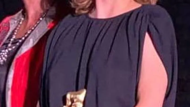 Cristina Puccinelli con il suo premio