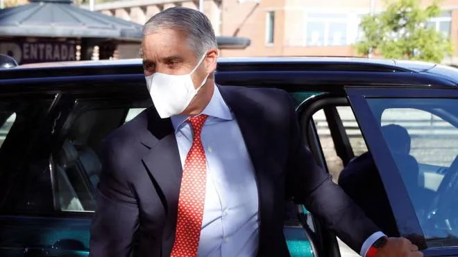 Unicredit's CEO, Andrea Orcel at his arrival to the trial held at Madrid Court in Madrid, Spain, 19 May 2021. Orcel has demanded Santander Bank and ask for 80 euro million after being contrat as number two of the bank in 2019 and left his post in USB, but finally Santander broke the contract.  ANSA/J.J. Guillen
