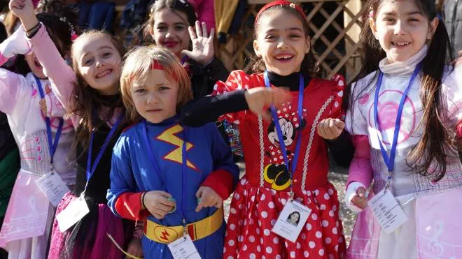 Bambini mascherati da Carnevale