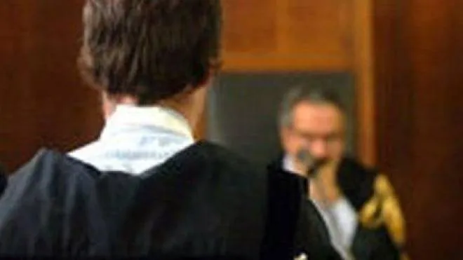 Processo in corso in un aula di tribunale (foto d’archivio)