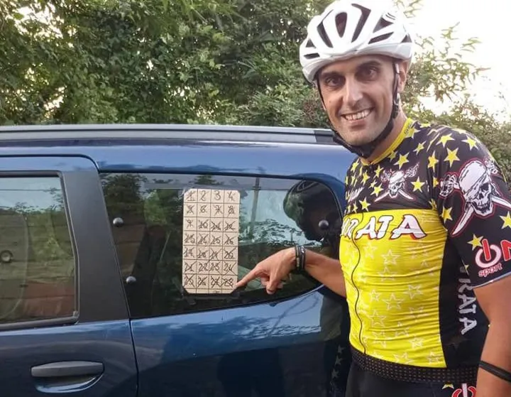 Matteo Marcheschi, 38 anni di Follo, ripropone la sua sfida in bici per beneficenza