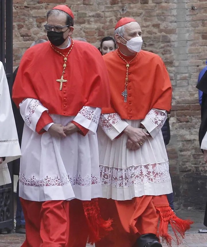 I cardinali Augusto Paolo Lojudice e Matteo Zuppi alle celebrazioni di Santa Caterina