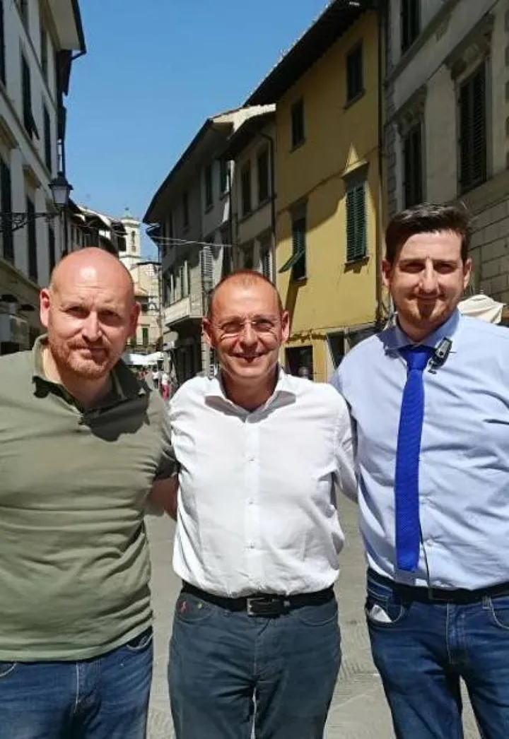 I sindaci David Baroncelli, Paolo Sottani e Roberto Ciappi