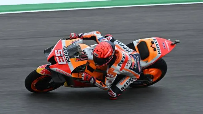 Marc Marquez Repsol Honda Team in action during Qualifying Nr. 2 session of the Motorcycling Grand Prix of Italy at the Mugello circuit in Scarperia, central Italy, 28 May 2022. ANSA/CLAUDIO GIOVANNINI
