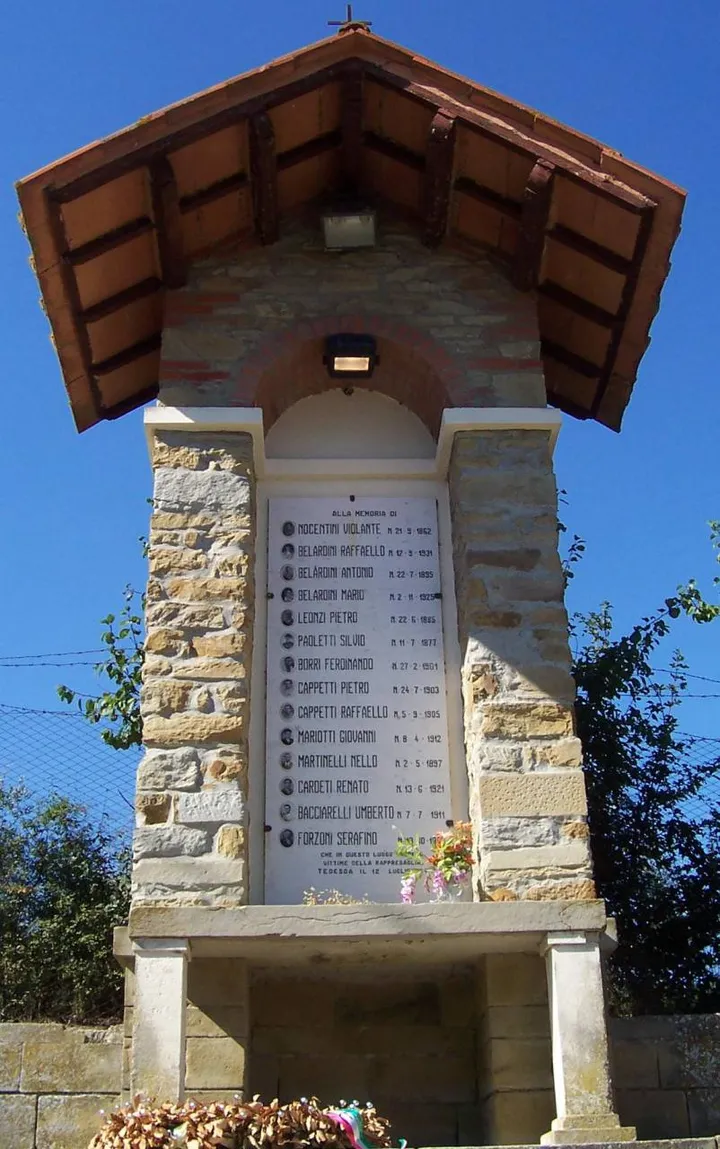 Il monumento dedicato alle vittime