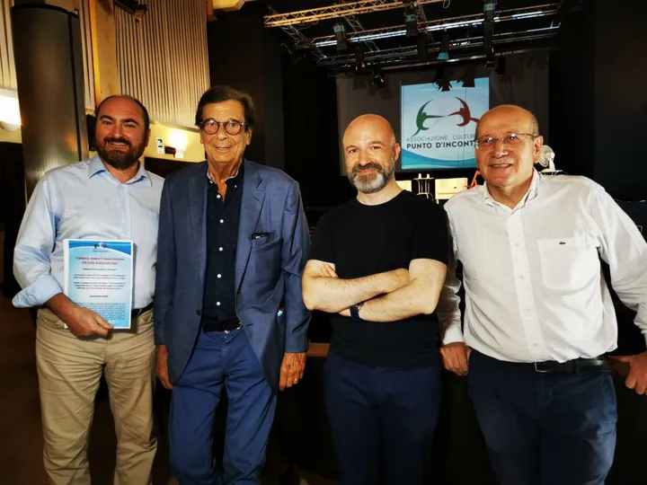 Da sinistra Andrea Laratta, Marco Duradoni, Gianni Rossi e Gianni Taccetti
