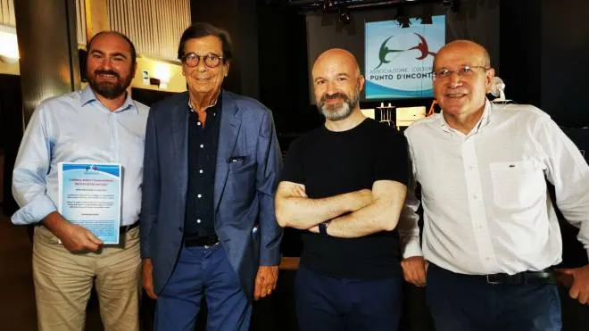 Da sinistra Andrea Laratta, Marco Duradoni, Gianni Rossi e Gianni Taccetti