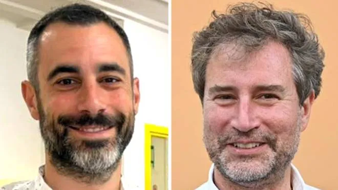 Nella combo Francesco Raspini (S) e Mario Pardini (D) al ballottaggio per l'elezione a sindaco di Lucca, in programma il 26 giugno, Roma, 14 giugno 2022. ANSA