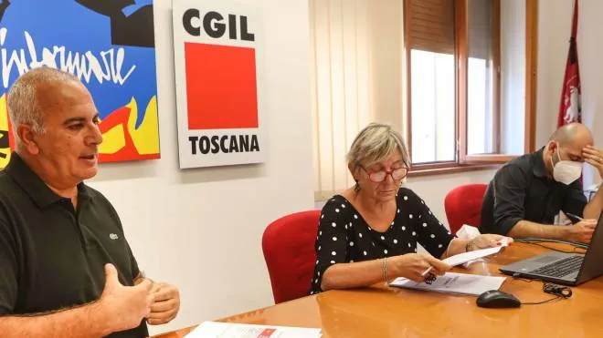 Gianfranco Francese, Dalila Angelini e Roberto Errico durante la presentazione del report