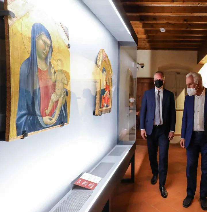 Il museo d’Arte Sacra durante la visite di Eike Schmidt ed Eugenio Giani