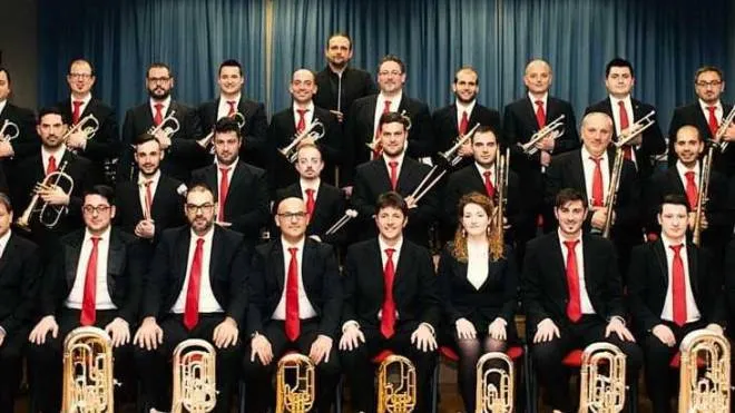 Alcuni componenti dell’Italian Brass Band