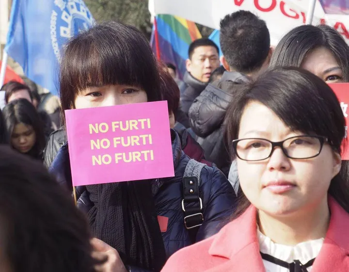 La manifestazione del 2016 organizzata dalla comunità cinese che richiamò a Prato 2.500 persone