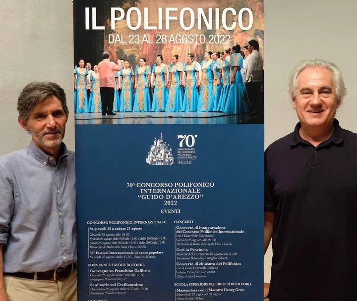 Lorenzo Cinatti direttore della Fondazione. e il direttore artistico Luigi Marzola
