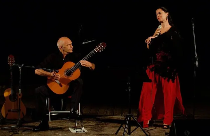Rocco Giorgi e Ilaria Salvini durante una delle loro recenti esibizioni
