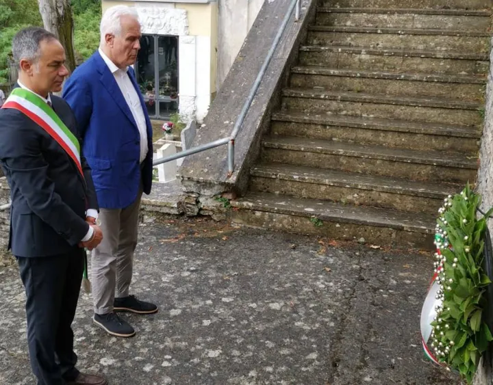 Il sindaco di Fivizzano, Giannetti e il presidente della Regione, Giani