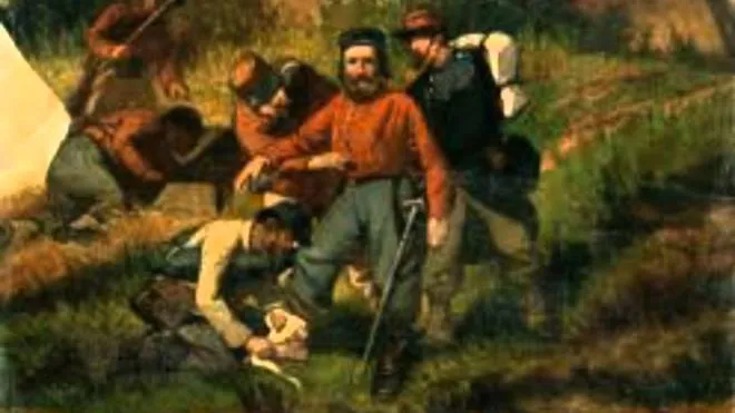 Garibaldi ferito alla gamba (foto web)