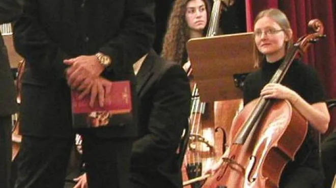 Lamberto Cecchi in uno dei primi concerti della Camerata