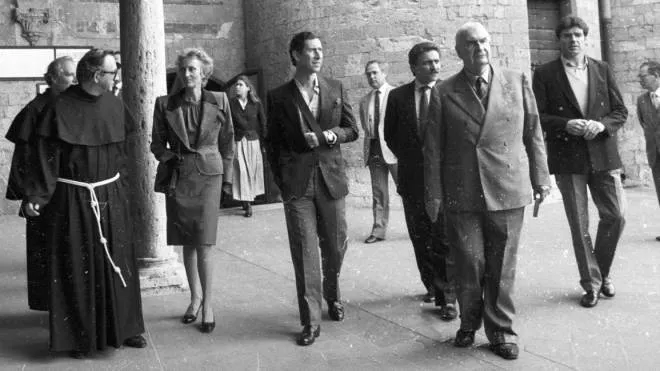 Principe Carlo visita ad Assisi nel 1986