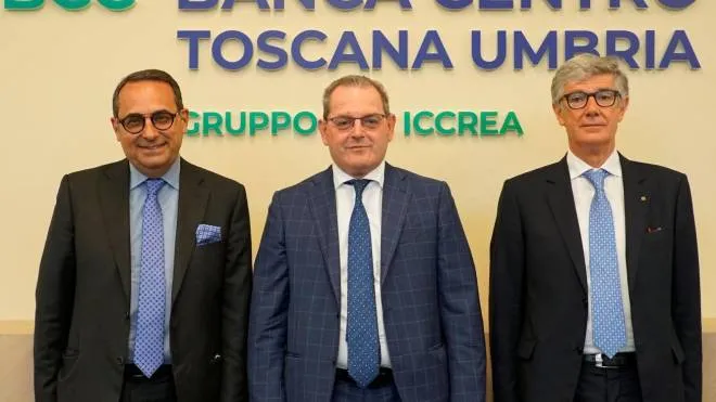 Il board di Banca Centro Toscana Umbria: Florio Faccendi, Carmelo Campagna e Umberto Giubboni