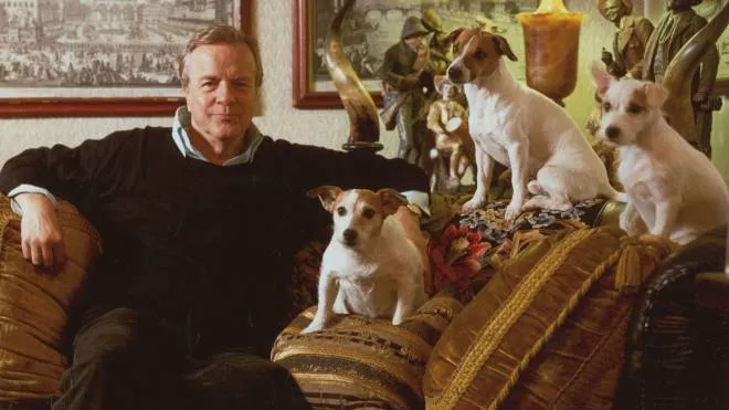Franco Zeffirelli, scomparso il 15 giugno 2019, con i suoi adorati cani
