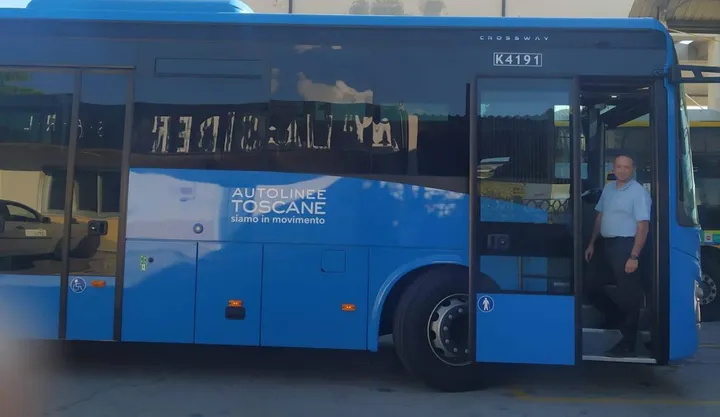 Uno dei nuovi bus di Autolinee Toscane che sarà sulle strade di Aulla