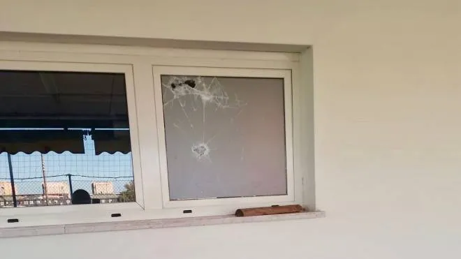 La finestra danneggiata