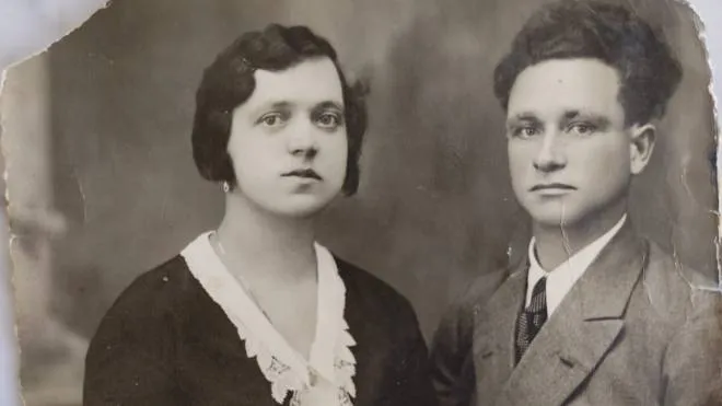 Egidio Gimignani e la moglie Argia Salvietti