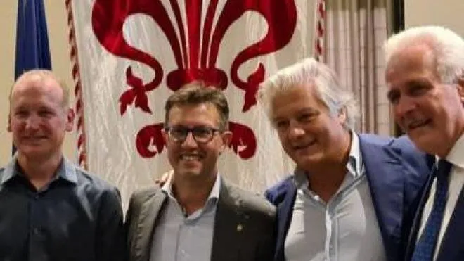 Paolo Campinoti e Aaron Jagfeld con. Dario Nardelle ed Eugenio Giani