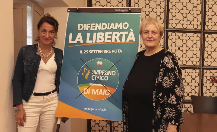 Carla Ruocco e Margherita Rebuffoni di Impegno Civico si sono presentate agli elettori in vista delle Politiche del 25 settembre