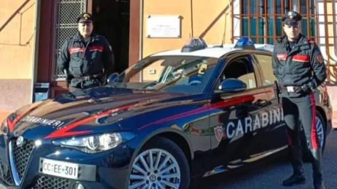 La pattuglia dei carabinieri di Sarzana