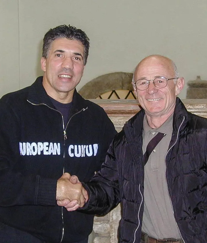 Giovanni Bocciolini, storico allenatore di pugilato, insieme a Gianfranco Rosi