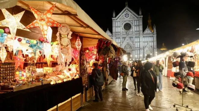 Pressphoto Firenze
Mercatino di Natale bin Santa Croce 
Foto Gianluca Moggi/New Press Photo