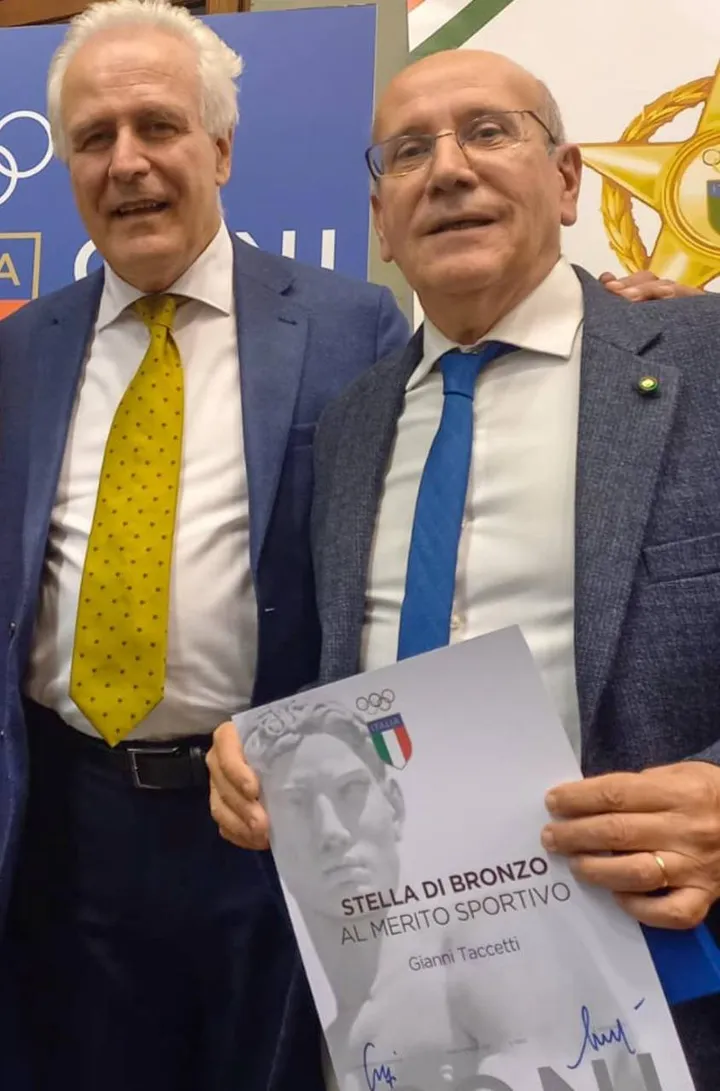Gianni Taccetti con Eugenio Giani