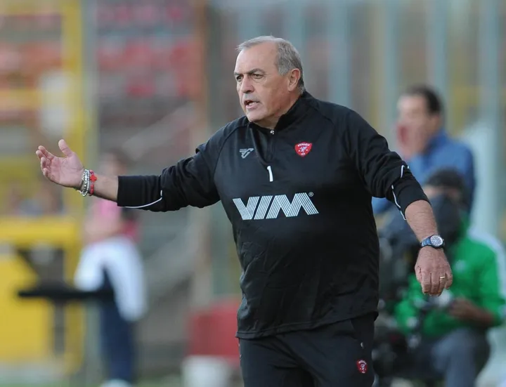 L’allenatore del Perugia, Fabrizio Castori
