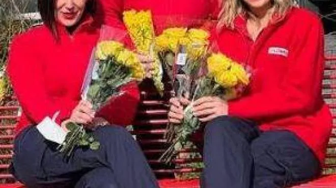 Una panchina “rossa“ collocata in Lunigiana